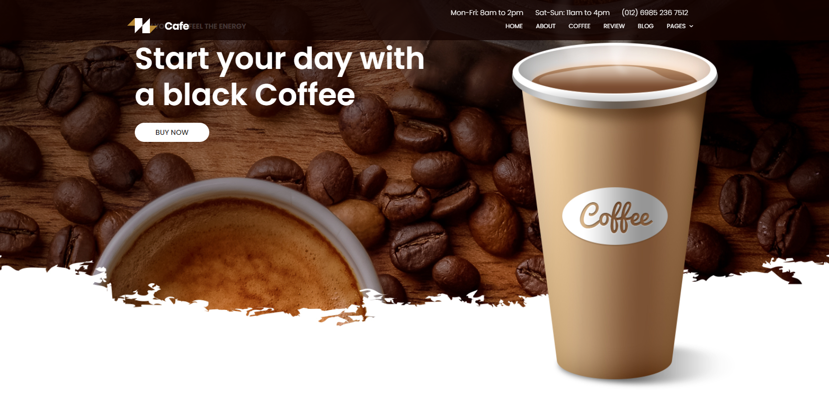 咖啡店Boostrap4响应式网站HTML模板
