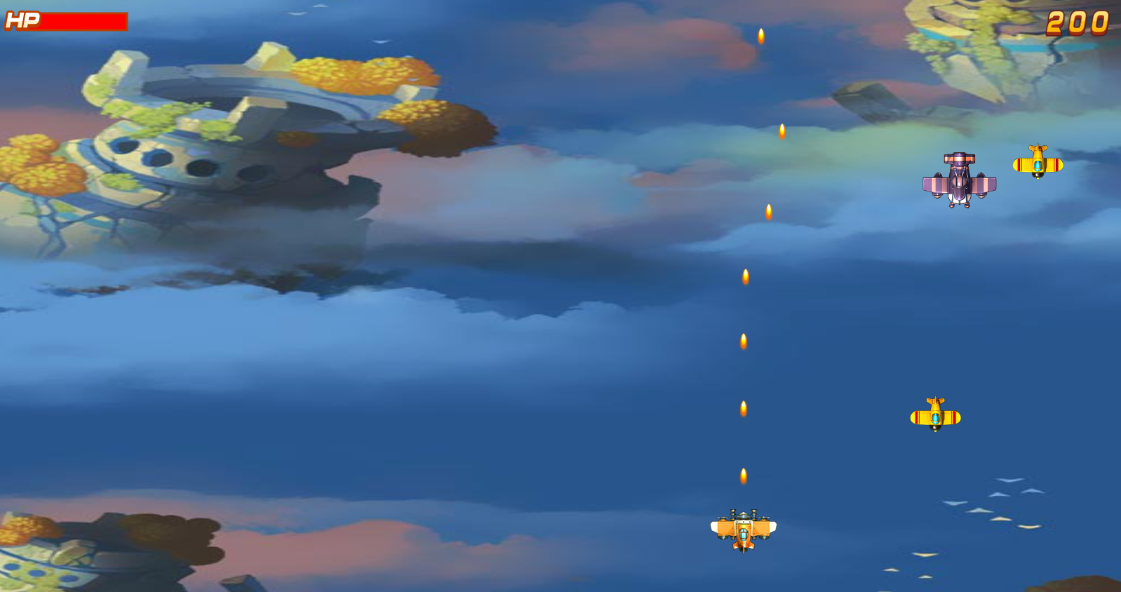 HTML5飞机大战2.0小游戏源代码3D版