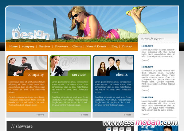 设计类企业网站CSS模板07