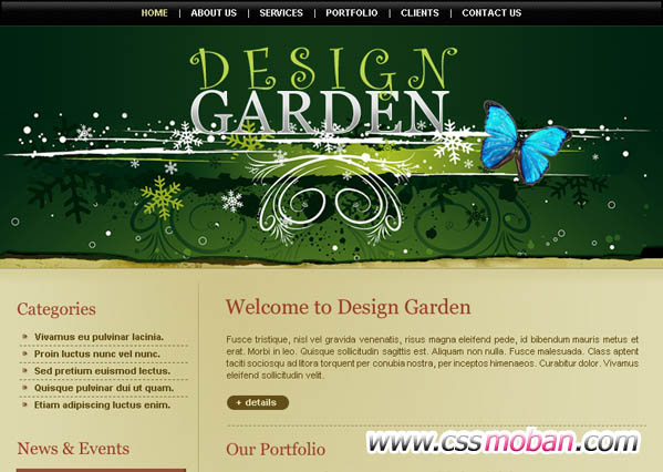 设计类企业网站CSS模板02