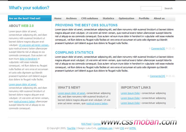 商务企业网站CSS模板63
