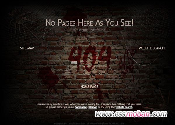 404错误页网页模板03