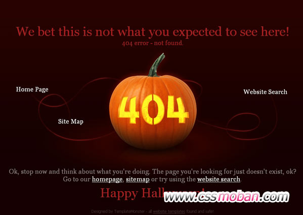 404错误页网页模板