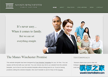 浅绿色商务律师谈判公司网站整站模板