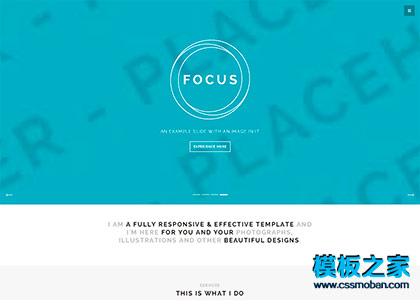Focus宽屏精品web互联网科技公司模板