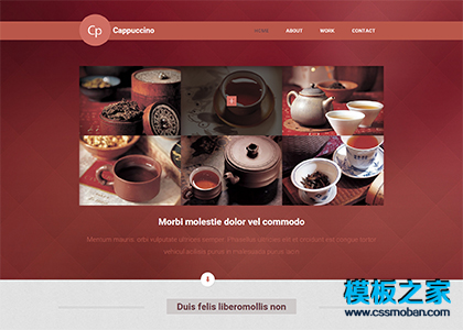 品茶休闲茶具文化html5网站模板