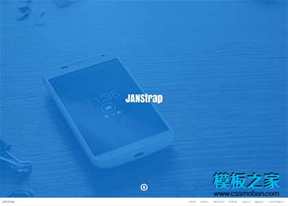 JANStrap大气背景单页page模板下载