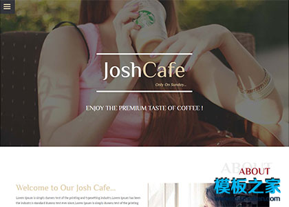 大气全屏咖啡下午茶会所企业网站模板
