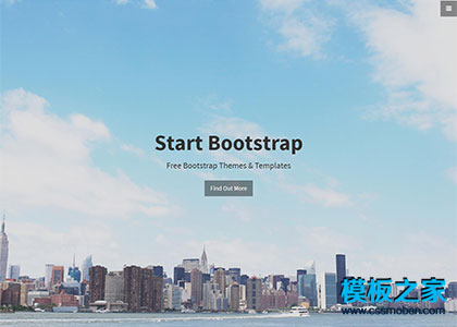 Bootstrap系统单页项目展示模板下载