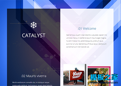 CATALYST响应式个人主页模板下载