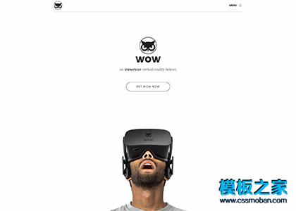 wow简洁虚拟现实产品项目官网模板