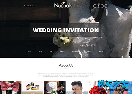 婚礼展会活动布展公司响应式网站模板