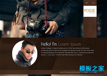 Focus儿童摄影公司网站模板