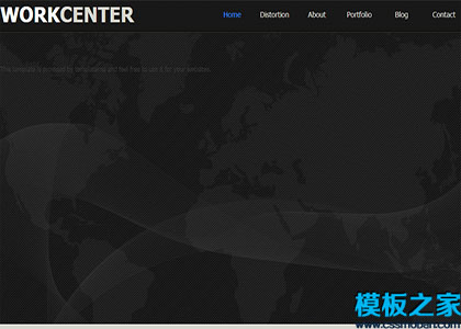 work center工作中心深灰色3d网站模板