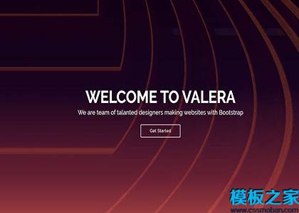 Valera服务公司橙色线条bootstarp网站模板