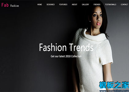 多用途fab-fashion现代设计单页响应网站模板