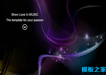 Delite Music响应式彩色炫光舞台音乐节主题网站模板