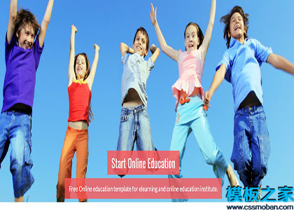 kiddo彩色教学线上教育机构响应式布局网站模板