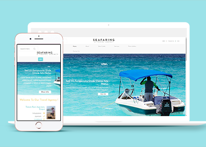 简洁轮船游艇海上活动项目租赁企业网站模板