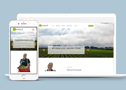 绿色简约农田种植技术发展公司网站模板