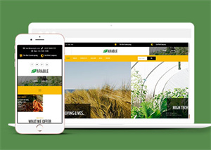 宽屏农产品销售企业网站模板