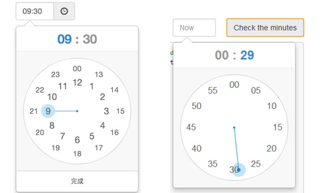 clockpicker-时钟样式的Bootstrap和jquery日期时间选择器