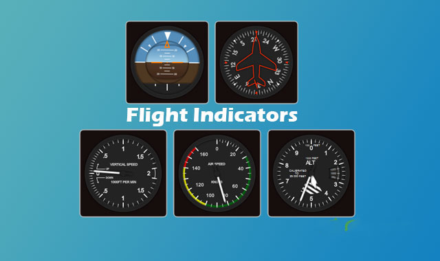jQuery高质量飞行仪表指示器插件