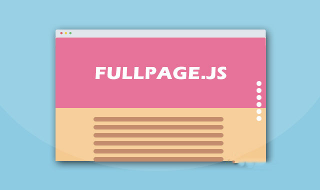 fullPage.js页面全屏滚动插件