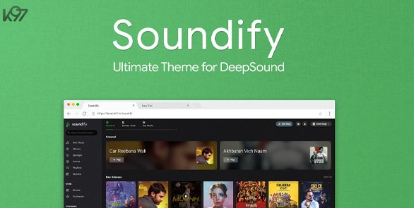 DeepSound第三方主题模板-Soundify v1.3下载