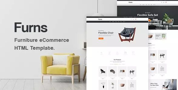 Furns-Bootstrap 5框架现代家具商城网站/电子商务HTML响应式模板