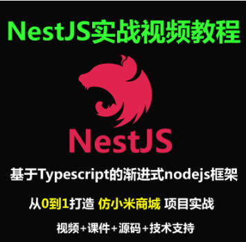 Nestjs企业级Nodejs项目实战视频教程