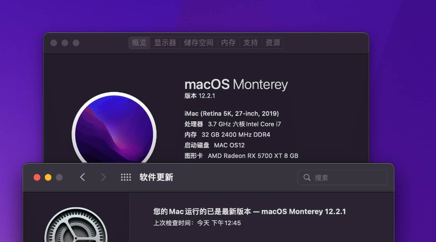 macOS Monterey 12.2.1 (21D62) 黑苹果纯净恢复版镜像